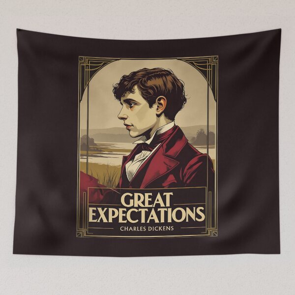 Item preview, A Vintage Poster of Great Expectations - Charles Dickens  designed and sold by GoodOldVintage.