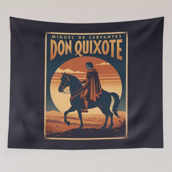 Item preview, A Vintage Poster of Don Quixote - Miguel de Cervantes Saavedra designed and sold by GoodOldVintage.