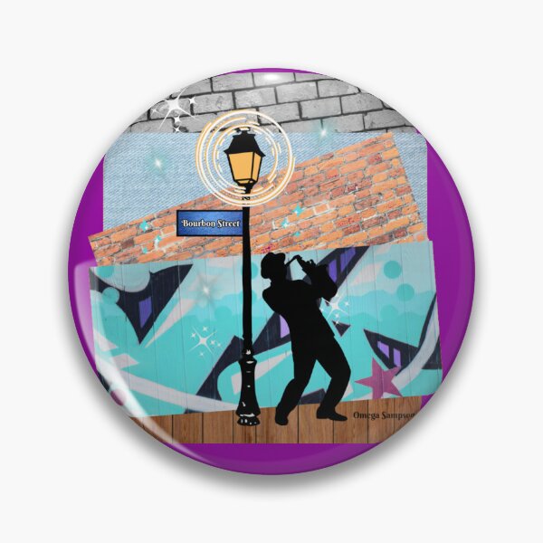Item preview, Collage of Bourbon Street and Musician  designed and sold by artbyomega.