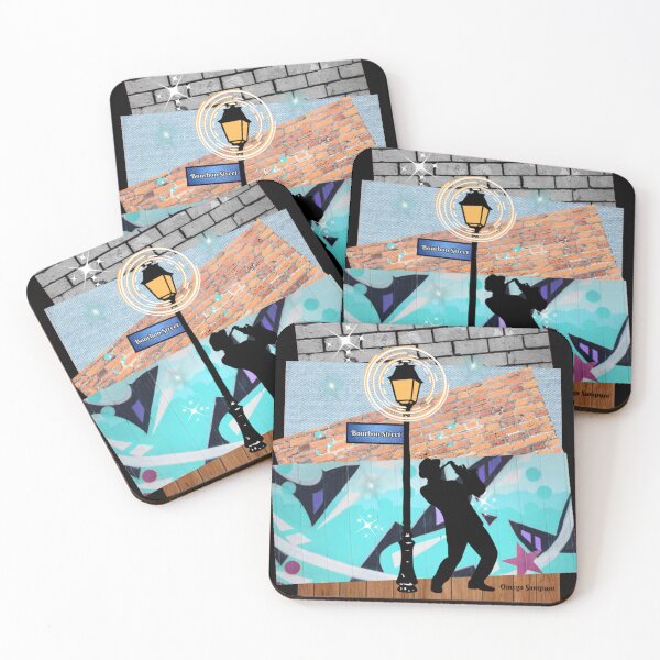 Item preview, Collage of Bourbon Street and Musician  designed and sold by artbyomega.