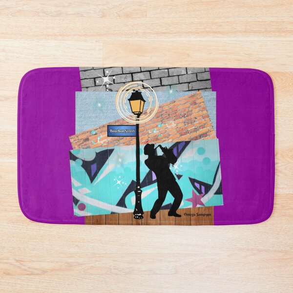 Item preview, Collage of Bourbon Street and Musician  designed and sold by artbyomega.