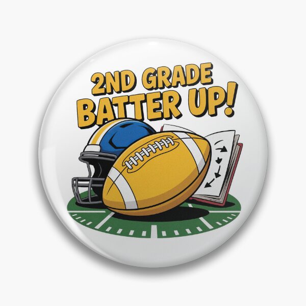 Item preview, 2nd Grade Batter Up American Football Back To School designed and sold by PietrzakDesign.