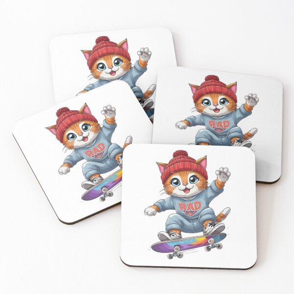 Item preview, Skater Kitten designed and sold by JonysCreativeDesigns.