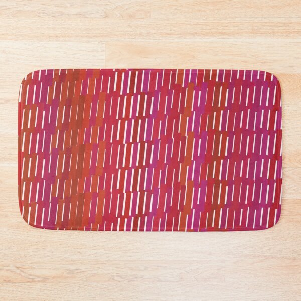 Item preview, Geometric block print in reddish tones designed and sold by Martapp.