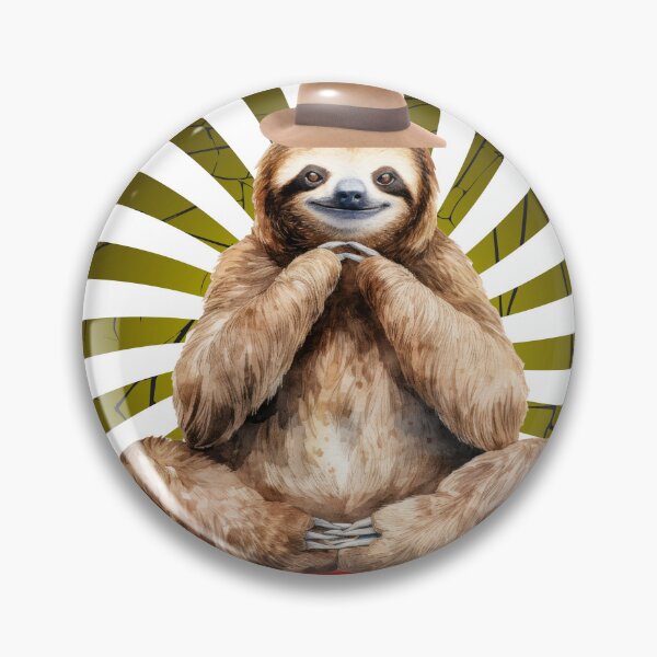 Item preview, Chill out  sloth - Funny Zen  meditation desing designed and sold by hebek designs.