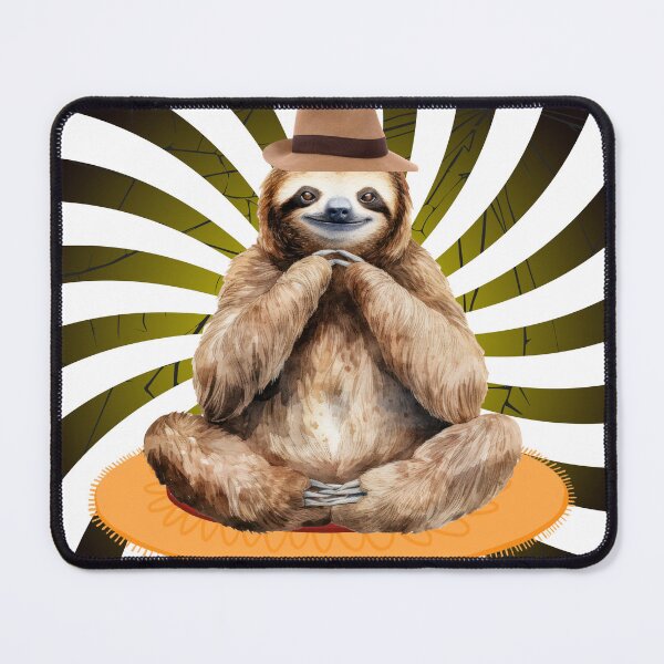 Item preview, Chill out  sloth - Funny Zen  meditation desing designed and sold by hebek designs.