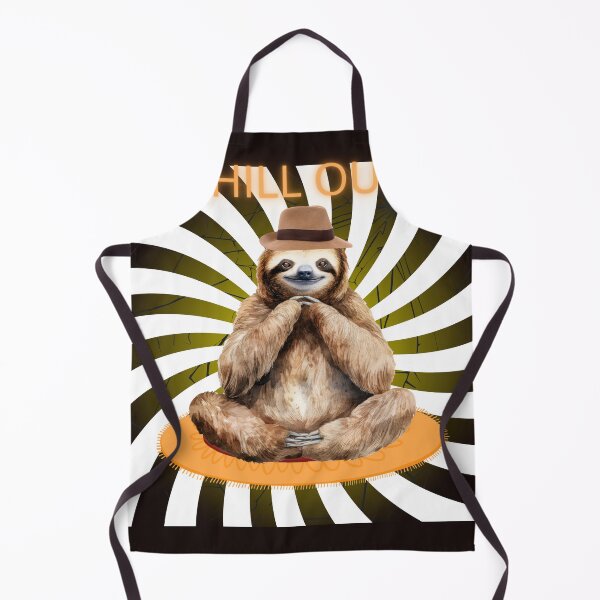 Item preview, Chill out sloth - Funny Zen meditation desing designed and sold by hebek designs.