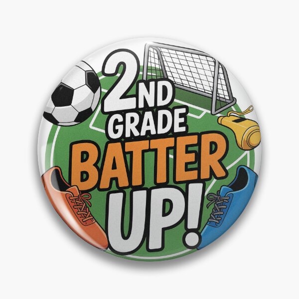 Item preview, 2nd Grade Batter Up Soccer Back To School designed and sold by PietrzakDesign.