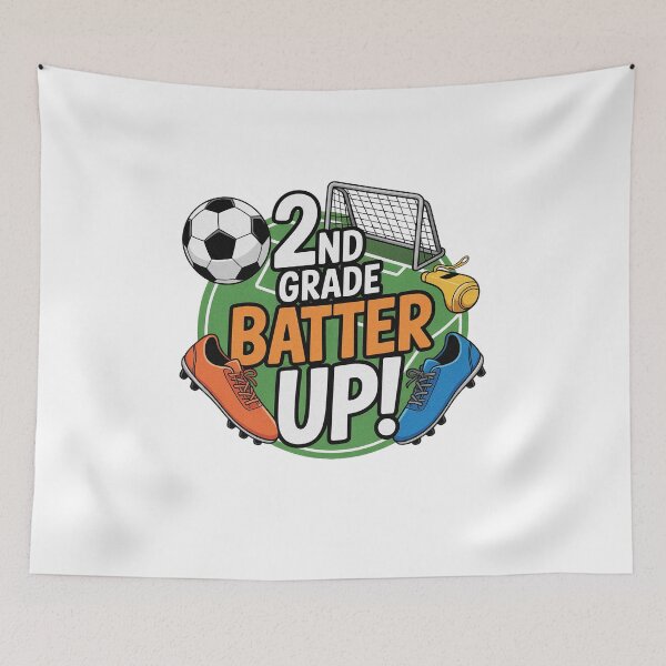 Item preview, 2nd Grade Batter Up Soccer Back To School designed and sold by PietrzakDesign.