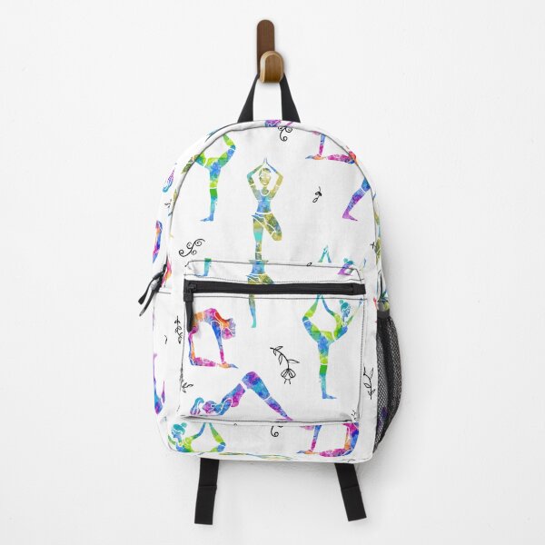 Item preview, Watercolor Women Yoga Postures Pattern designed and sold by Farissa Designs.