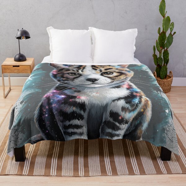 Item preview, Adorable little kitty galaxy painting designed and sold by jbfart.