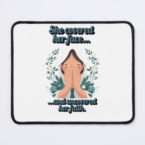 Item preview, Uncovered Her Faith – Spiritual Girl in Prayer Art designed and sold by The Sticker Cove.