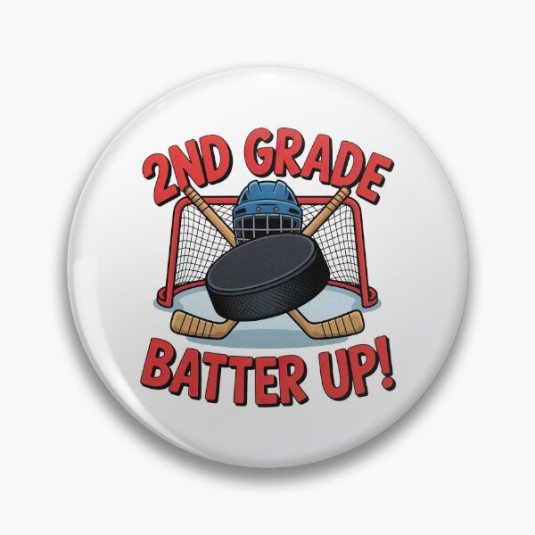 Item preview, 2nd Grade Batter Up Ice Hockey Back To School designed and sold by PietrzakDesign.