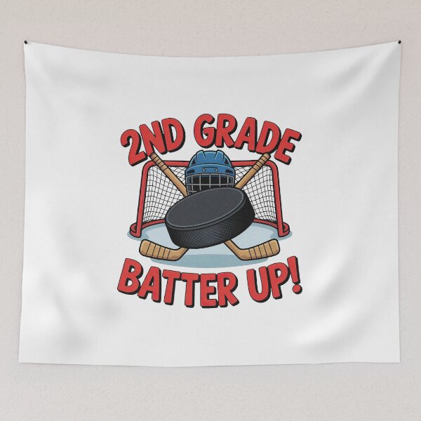 Item preview, 2nd Grade Batter Up Ice Hockey Back To School designed and sold by PietrzakDesign.