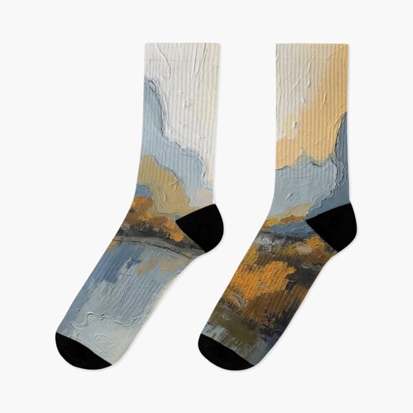 Artikelvorschau, Golden Hour Flusslandschaft | Impressionistische Naturmalerei Wandkunst entworfen und verkauft von TheDesignDen52.