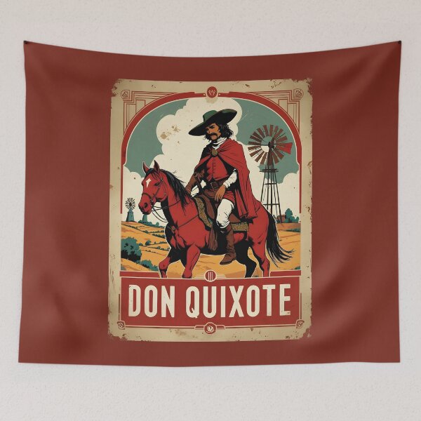 Item preview, A Vintage Poster of Don Quixote - Miguel de Cervantes Saavedra designed and sold by GoodOldVintage.