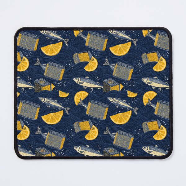 Item preview, Sparkling Sardines Vintage Lemon Cans designed and sold by MidArtForge.