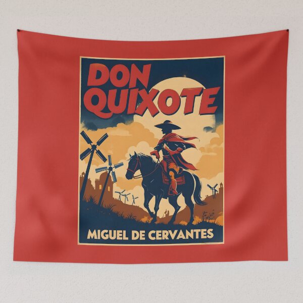 Item preview, A Vintage Poster of Don Quixote - Miguel de Cervantes Saavedra designed and sold by GoodOldVintage.