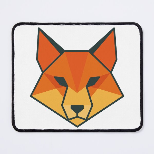 Item preview, Sleek Polygon Fox Emblem designed and sold by GraphyLab.