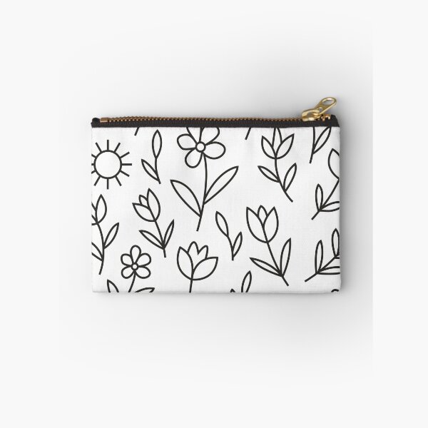 Aperçu de l'œuvre Sunny Bloom : Motif d'art linéaire ludique créée et vendue par GraphyLab.