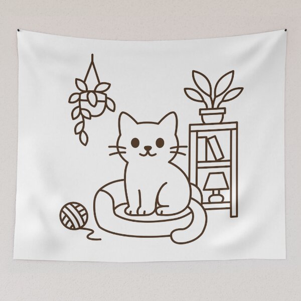 Item preview, Cozy Cat Cubby designed and sold by GraphyLab.