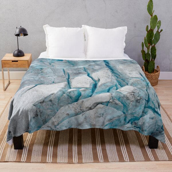 Item preview, Blue Ice Cracks – Close-Up of Buarbreen Glacier Texture designed and sold by TheNordicNature.