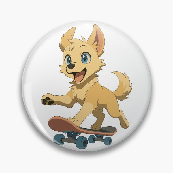 Aperçu de l'œuvre Aventure de skateboard pour chiots créée et vendue par GraphyLab.
