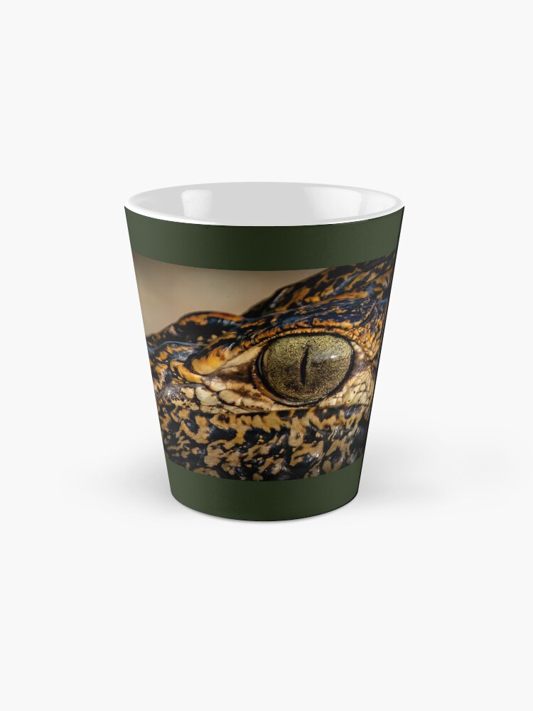 Thumbnail 2 of 4, Coffee Mug, An eye of an American alligator designed and sold by Panthermama78.