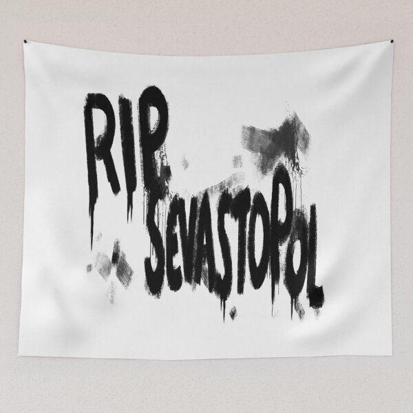 Item preview, RIP Sevastopol Graffiti v1 - Black designed and sold by ABSTRACT-IVISM.