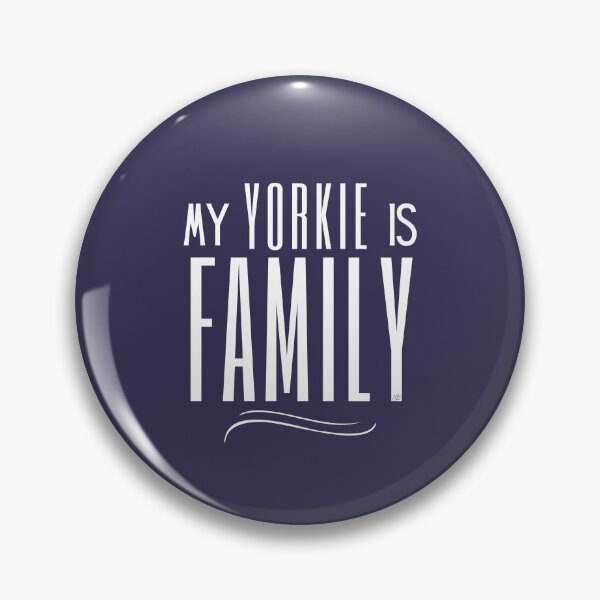 Item preview, My Yorkie is Family, Text, Navy designed and sold by Yorkie Love.