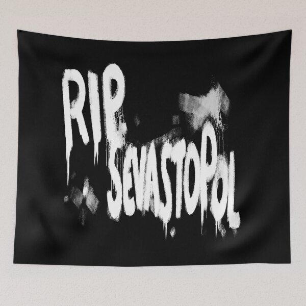 Item preview, RIP Sevastopol Graffiti v2 - White designed and sold by ABSTRACT-IVISM.