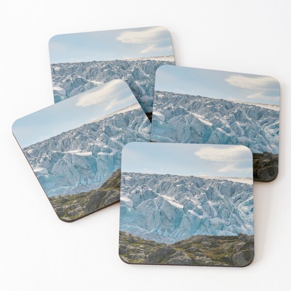 Item preview, Rugged Buarbreen Glacier with Jagged Ice and Rocky Foreground – Norway designed and sold by TheNordicNature.
