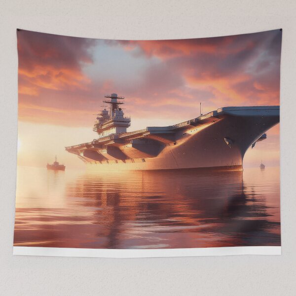 Item preview, HMS Ark Royal At Sunrise designed and sold by Skyframe Aviation.