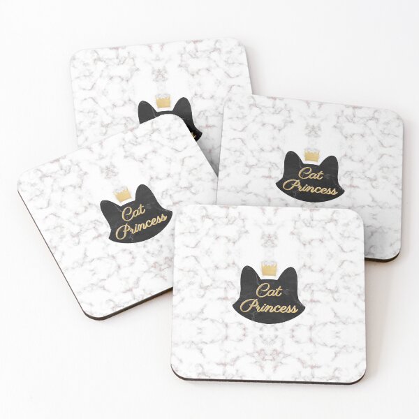 Item preview, Cat Princess Black Marble designed and sold by L'Atelier de Milu.