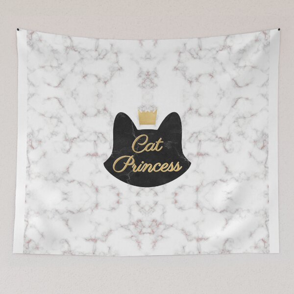 Item preview, Cat Princess Black Marble designed and sold by L'Atelier de Milu.