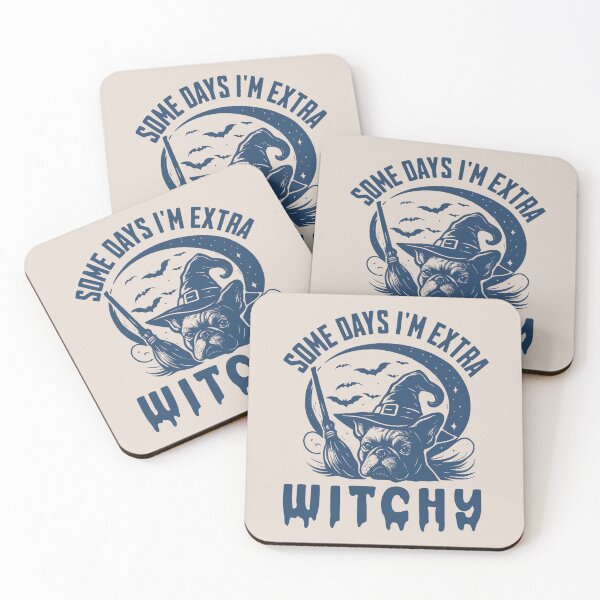 Item preview, Some Days I'm Extra Witchy – Funny French Bulldog Halloween  designed and sold by Bossy Dogs Co..