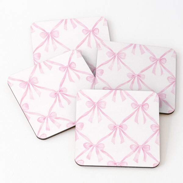 Item preview, Pink Bow Pattern Coquette Aesthetic Art Print Wall Decor & Gifts designed and sold by Gourmet Neko Art | .