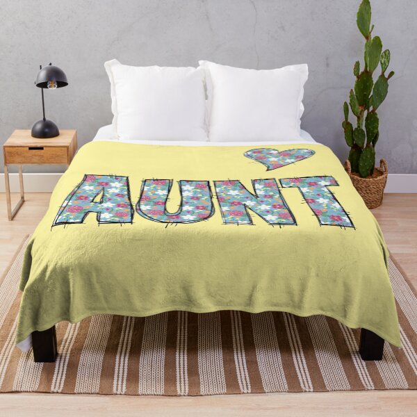 Item preview, Aunt Floral Stitch Pattern With yellow Background  designed and sold by missmann.