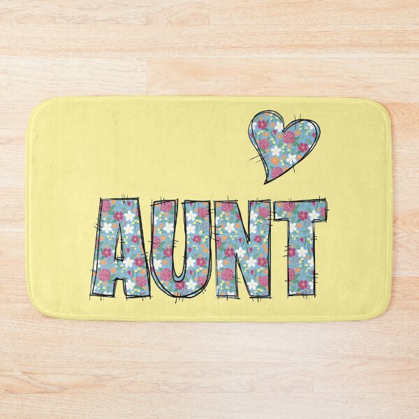 Item preview, Aunt Floral Stitch Pattern With yellow Background  designed and sold by missmann.