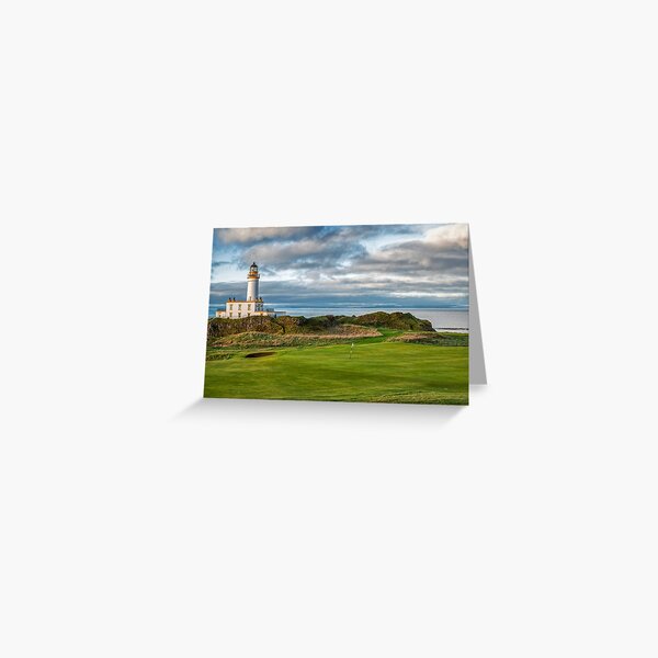 Item preview, Turnberry Lighthouse and Ninth Green designed and sold by derekbeattie.