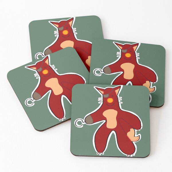 Item preview, red fox with eye patch and hand hook designed and sold by ssteffoxx.