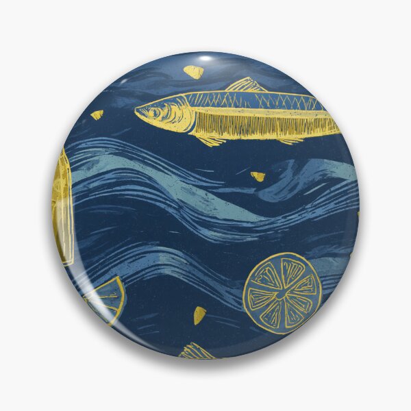 Item preview, Sparkling Sardines Vintage Lemon Cans designed and sold by MidArtForge.