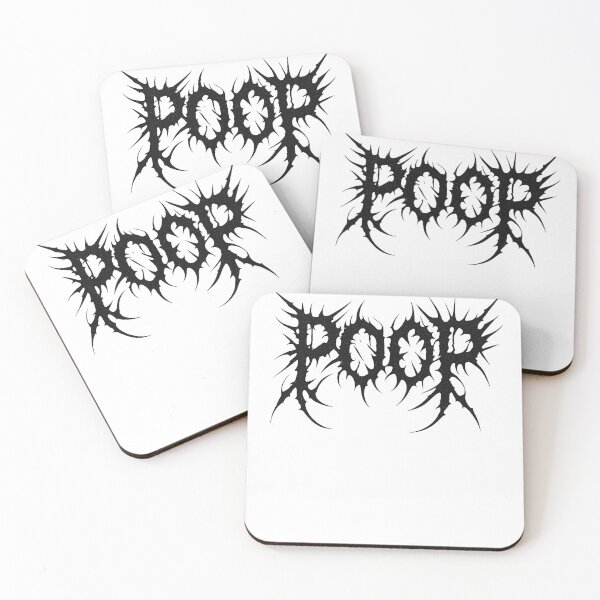 Item preview, Poop – Death Metal Style Funny Graphic Tee designed and sold by Motif Store.