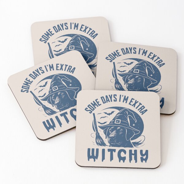 Item preview, Some Days I'm Extra Witchy – Black Labrador Halloween  designed and sold by Bossy Dogs Co..