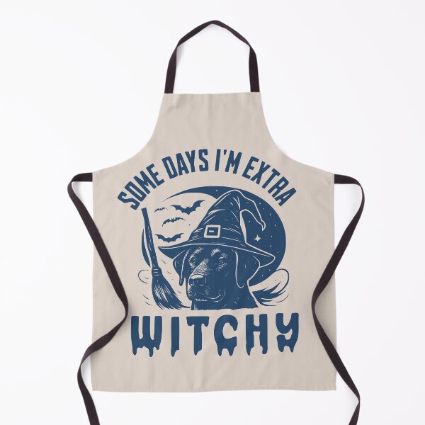 Item preview, Some Days I'm Extra Witchy – Black Labrador Halloween designed and sold by Bossy Dogs Co..