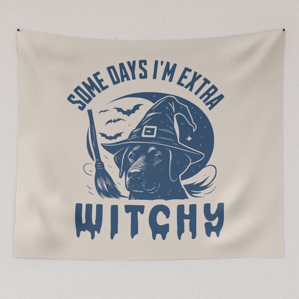 Item preview, Some Days I'm Extra Witchy – Black Labrador Halloween  designed and sold by Bossy Dogs Co..