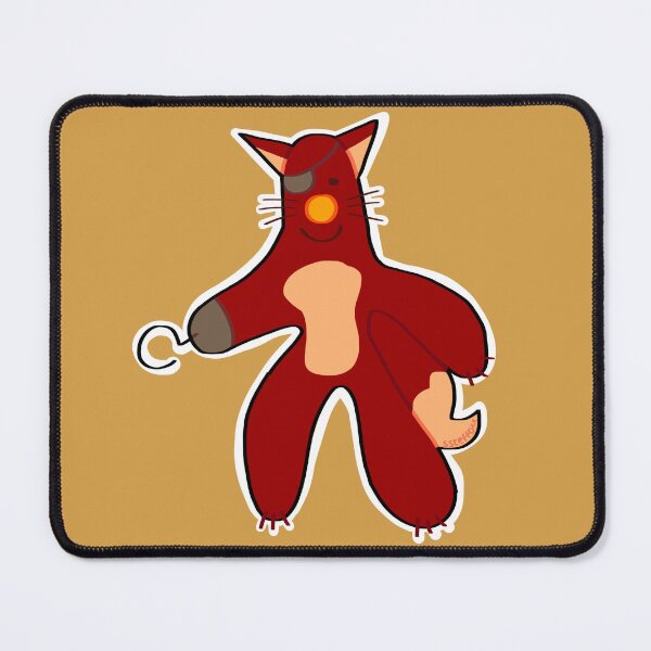 Item preview,  red fox with eye patch and hand hook designed and sold by ssteffoxx.