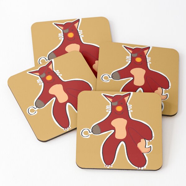Item preview,  red fox with eye patch and hand hook designed and sold by ssteffoxx.