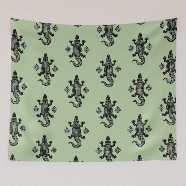 Item preview, Alligator tattoo style designed and sold by RetroPrints.