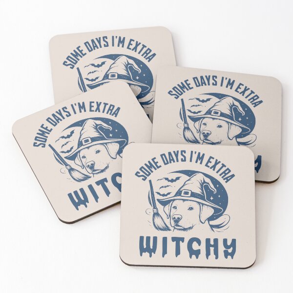 Item preview, Some Days I'm Extra Witchy – Labrador Halloween  designed and sold by Bossy Dogs Co..